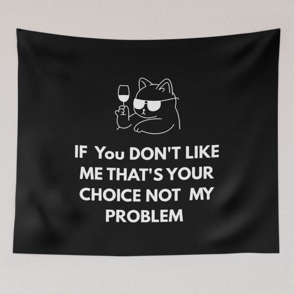Item preview, Sarcastic Cat Attitude Quote Dark Version. designed and sold by GeminiArts Studio .