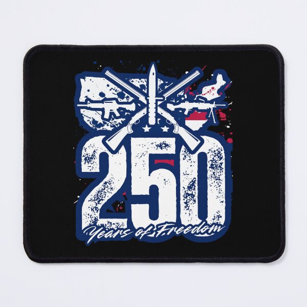 Item preview, 250 Years of Freedom USA Map Crossed Rifles — America 250 Patriotic Military Design designed and sold by GFamilyC.