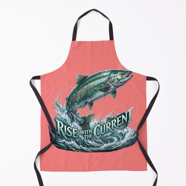 Item preview, Emerald Salmon Surge | Fantasy Realism Wildlife Art designed and sold by Chroma Dreams .