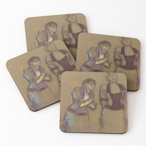 Item preview, Two Women in Pastel Repose designed and sold by artofuniverse.