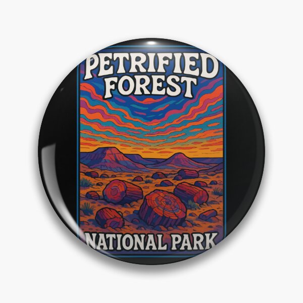 Item preview, Petrified Forest National Park Trippy Art Travel designed and sold by TomFrontierArt.