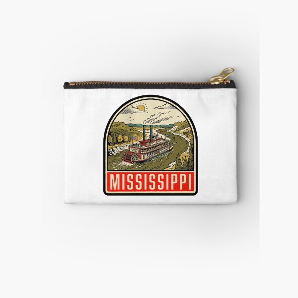 Item preview, Vintage Mississippi River Steamboat Retro Travel Art designed and sold by Paper Drip.