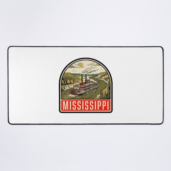 Item preview, Vintage Mississippi River Steamboat Retro Travel Art designed and sold by Paper Drip.