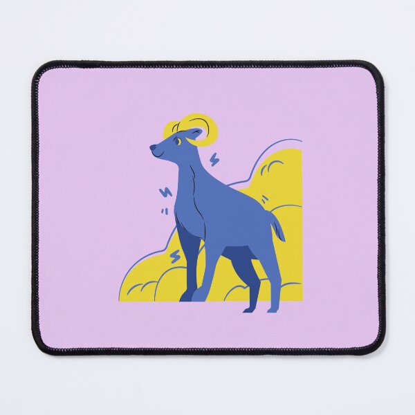Item preview, Stylized Blue Ram Illustration designed and sold by orbitbloom.
