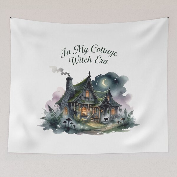 Item preview, In My Cottage Witch Era — Cottagecore Forest Cottage Shirt designed and sold by DreamelleStudio.