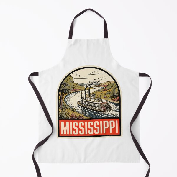 Item preview, Vintage Mississippi River Steamboat Retro Travel  Art designed and sold by Paper Drip.