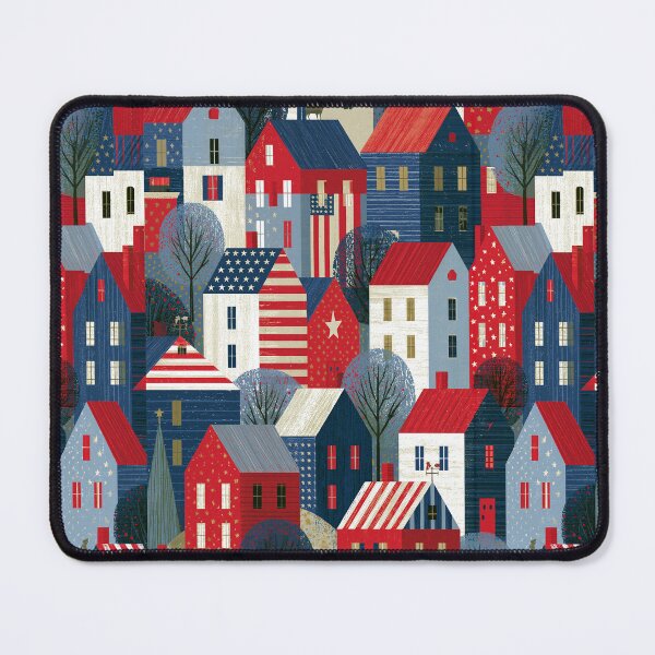 Item preview, Patriotic Houses Pattern designed and sold by sheprint.