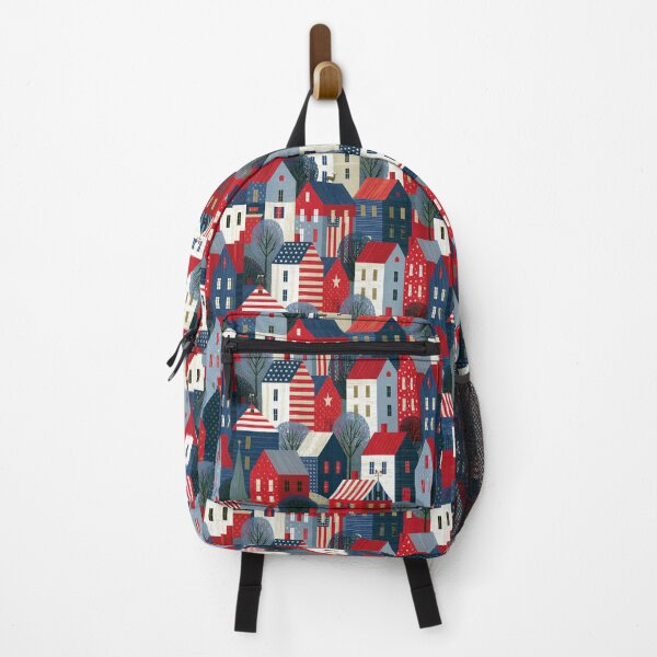 Item preview, Patriotic Houses Pattern designed and sold by sheprint.