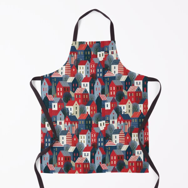 Item preview, Patriotic Houses Pattern designed and sold by sheprint.