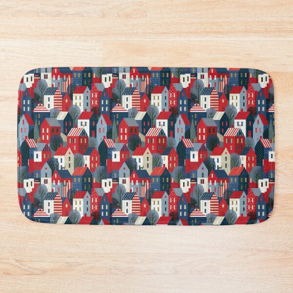 Item preview, Patriotic Houses Pattern designed and sold by sheprint.