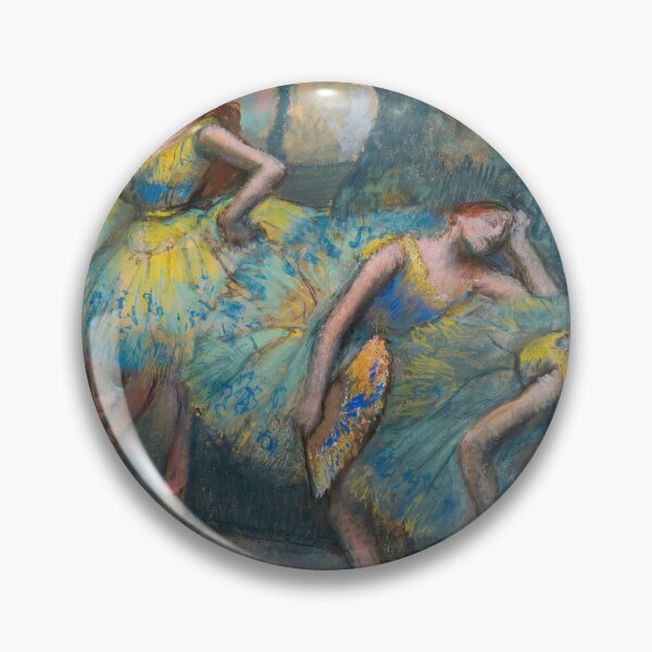 Item preview, Ballet Dancers Resting in Blue and Yellow designed and sold by artofuniverse.