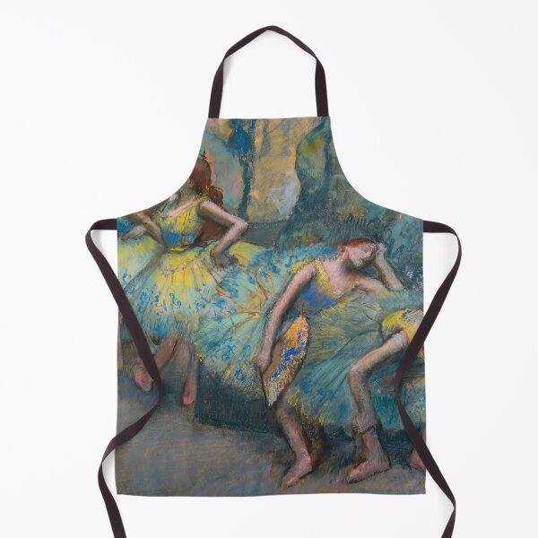 Item preview, Ballet Dancers Resting in Blue and Yellow designed and sold by artofuniverse.