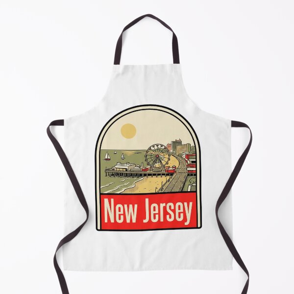 Item preview, Vintage New Jersey Atlantic City Boardwalk Retro Travel Art designed and sold by Paper Drip.