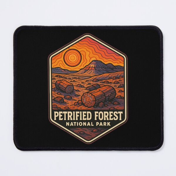 Item preview, Petrified Forest National Park Retro Trippy Travel designed and sold by TomFrontierArt.