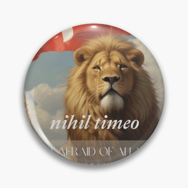 Item preview, NIHIL TIMEO "I am not afraid of an army of lions led by a sheep; I am afraid of an army of sheep led by a lion." designed and sold by RubiesPearlsand.