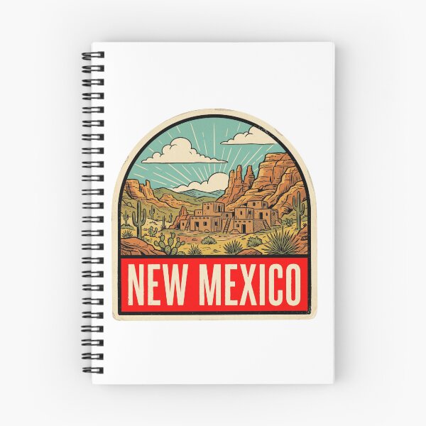 Item preview, Retro New Mexico Adobe Pueblo Desert Vintage Travel Badge designed and sold by Paper Drip.