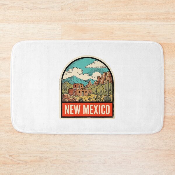 Item preview, Retro New Mexico Adobe Pueblo Desert Vintage Travel Badge designed and sold by Paper Drip.