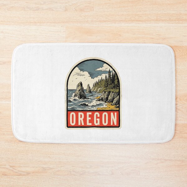 Item preview, Retro Oregon Coast Cannon Beach Vintage Travel Badge Design designed and sold by Paper Drip.