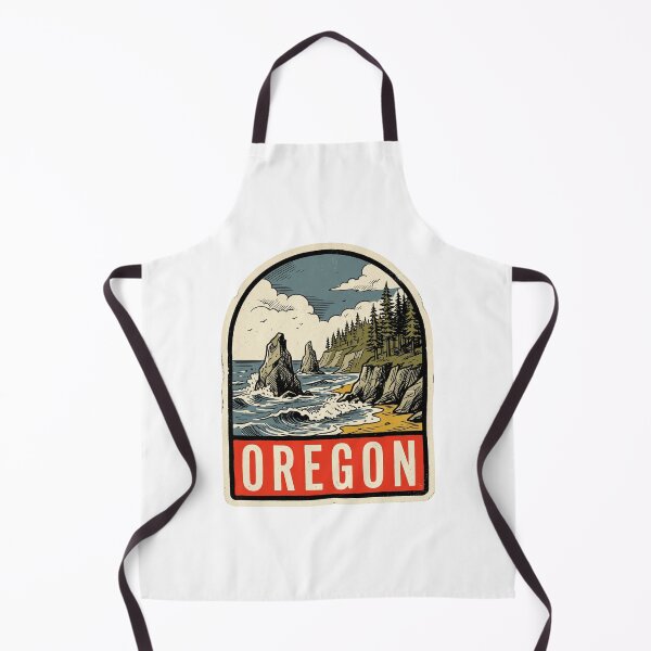 Item preview, Retro Oregon Coast Cannon Beach Vintage Travel Badge Design designed and sold by Paper Drip.