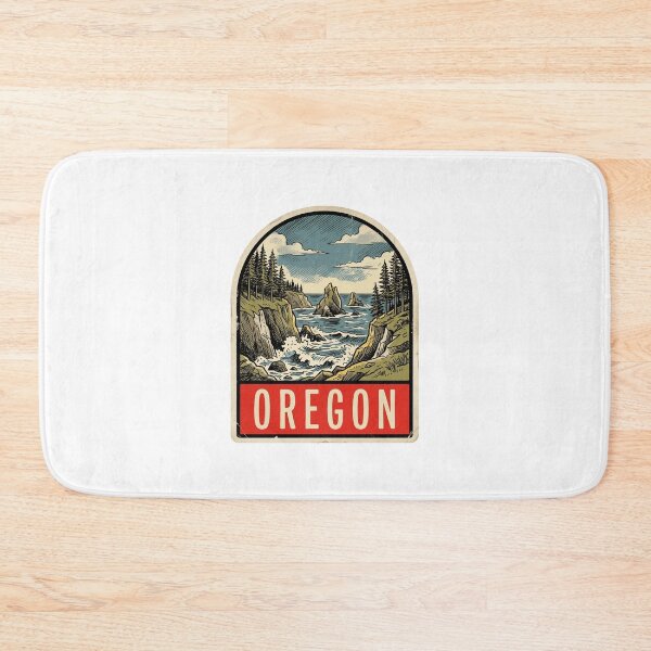 Item preview, Retro Oregon Coast Cannon Beach Vintage Travel Badge Design designed and sold by Paper Drip.