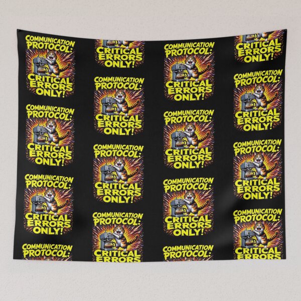 Item preview, Communication Protocol Critical Errors Cat T-Shirt designed and sold by artlife4.