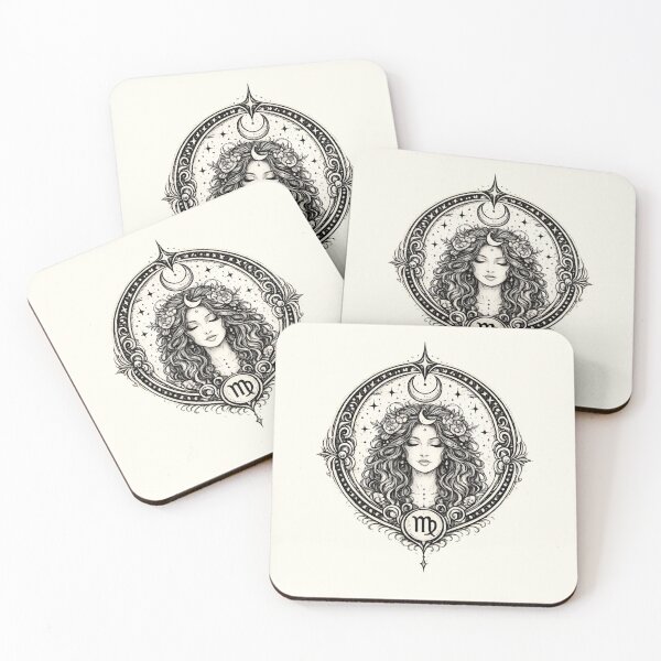 Item preview, Daily horoscopes, "Virgo" Zodiac Art Nouveau  designed and sold by MusesWhispers.