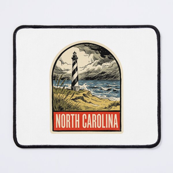 Item preview, Vintage North Carolina Outer Banks Lighthouse Retro Travel designed and sold by Paper Drip.
