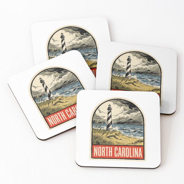 Item preview, Vintage North Carolina Outer Banks Lighthouse Retro Travel designed and sold by Paper Drip.