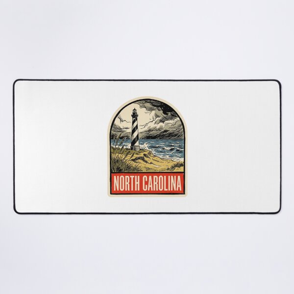 Item preview, Vintage North Carolina Outer Banks Lighthouse Retro Travel designed and sold by Paper Drip.