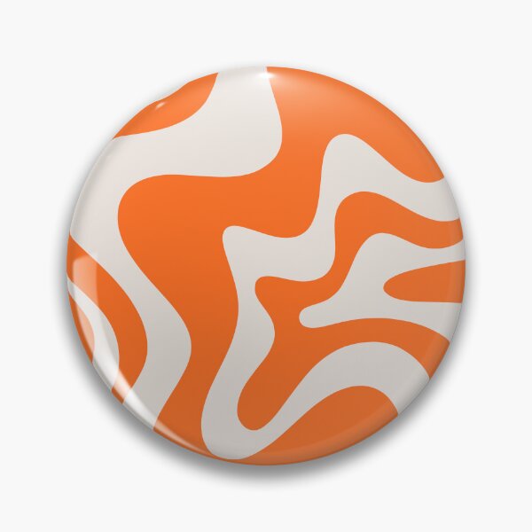 Item preview, Retro Abstract Liquid Swirl Orange Pattern designed and sold by kierkegaard.