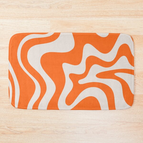 Item preview, Retro Abstract Liquid Swirl Orange Pattern designed and sold by kierkegaard.