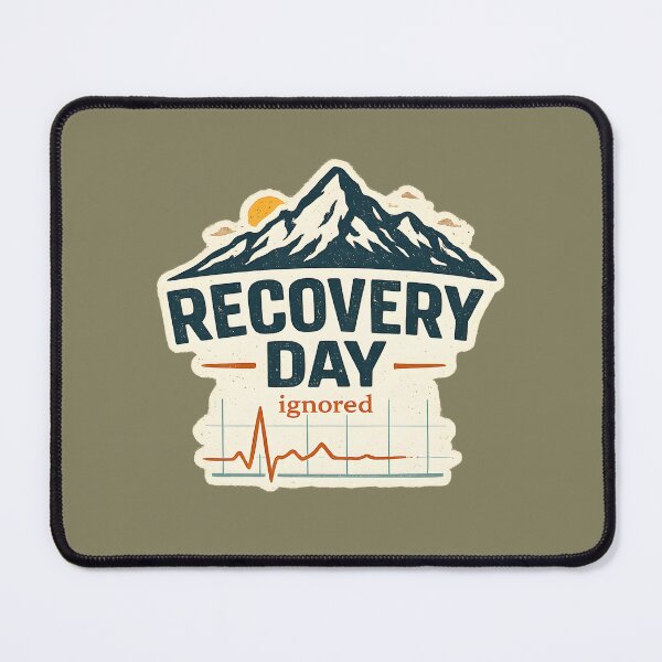 Item preview, Recovery Day Ignored Trail Running Humor designed and sold by Lizavelle.