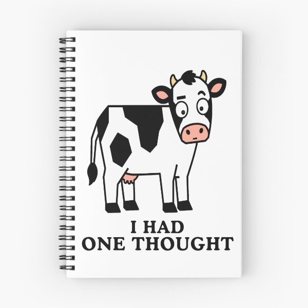 Item preview, I Had One Thought Confused Cow Funny Farm Animal designed and sold by Lyfeinsights.