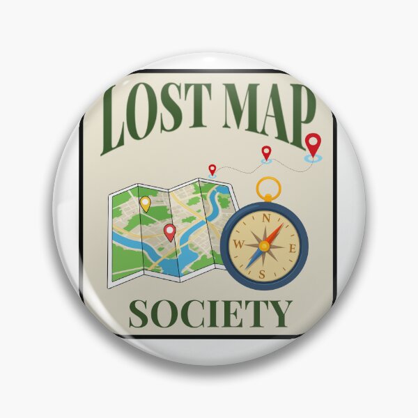 Item preview, Lost Map Society Funny Traveler Navigation Shirt designed and sold by LAJdesigns.