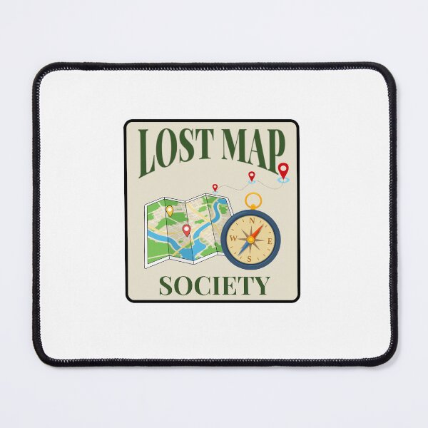 Item preview, Lost Map Society Funny Traveler Navigation Shirt designed and sold by LAJdesigns.