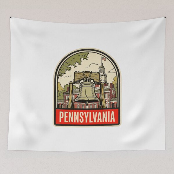 Item preview, Vintage Pennsylvania Liberty Bell Retro Travel Design designed and sold by Paper Drip.