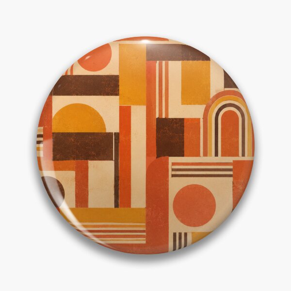 Item preview, Mid-Century Abstract Geometric Retro Sun Pattern designed and sold by JonelleTshirts.