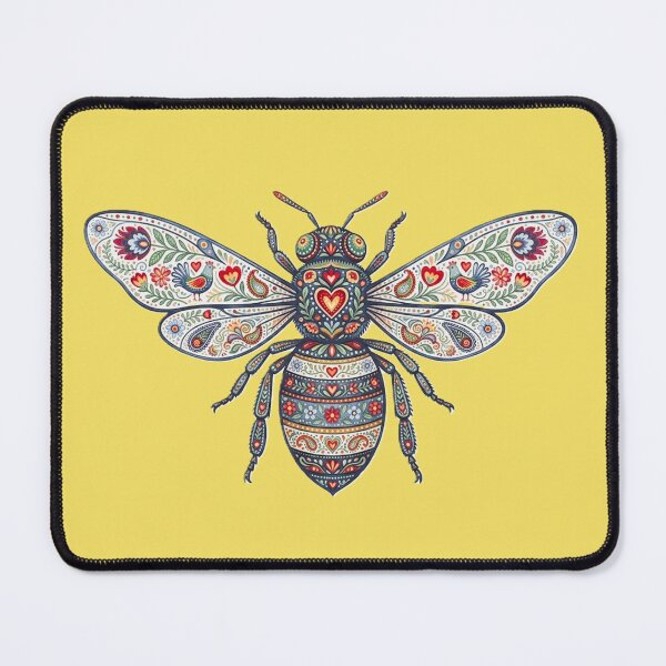 Item preview, Bee - Traditional Folk Ornament Illustration designed and sold by Karaboshka.