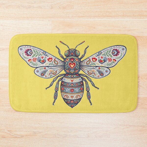 Item preview, Bee - Traditional Folk Ornament Illustration designed and sold by Karaboshka.