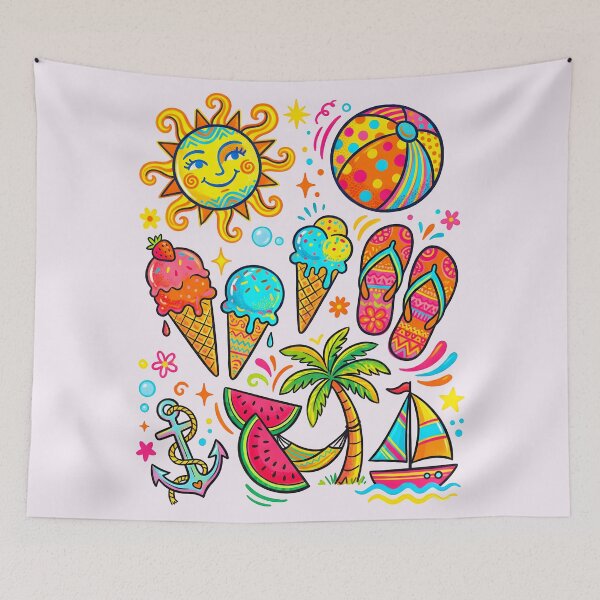 Item preview, Hello Summer Fun Design 1 designed and sold by DigitalandPhoto.