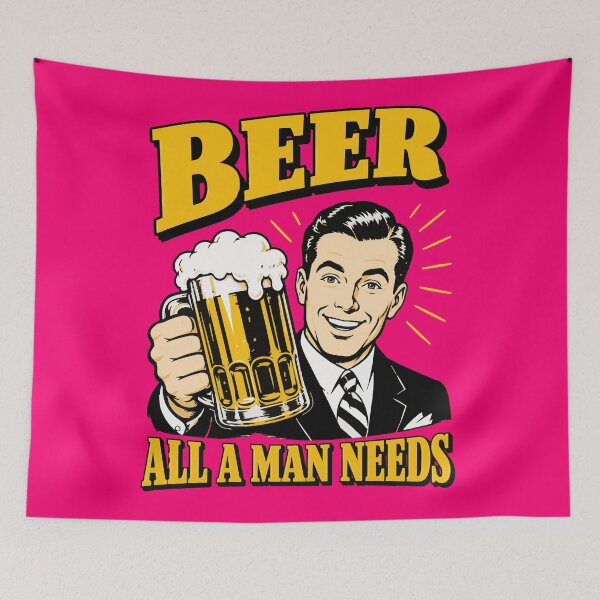 Item preview, Beer: All a Man Needs designed and sold by ps-tees.