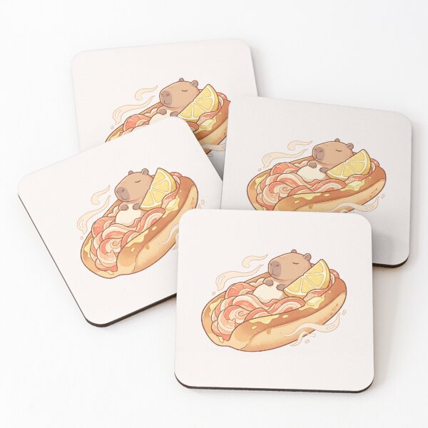 Item preview, Kawaii Capybara Seafood Roll Food Trend designed and sold by MythicCotton.