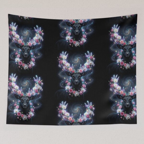 Item preview, Mystic Deer | Floral Frame designed and sold by JanjjaSoulInk.