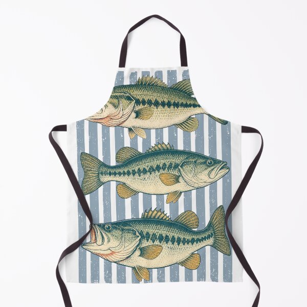 Item preview, Vintage Bass Trio Fish Illustration designed and sold by TeeVerse27.