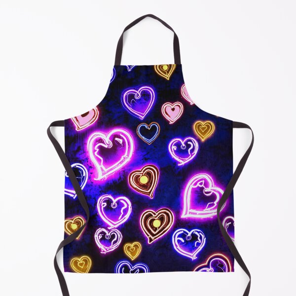 Item preview, Neon Love Hearts Pattern – Glowing Romantic Aesthetic Design designed and sold by IMuDesigner.