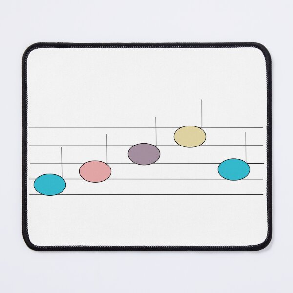 Item preview, Pastel Music Notes Colorful Musical Staff designed and sold by ValeriesGallery.