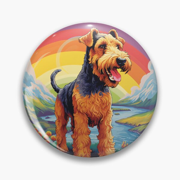 Item preview, Funny Airedale Terrier Colorful Rainbow Cute Mom Dad Kids designed and sold by rafaeltto.