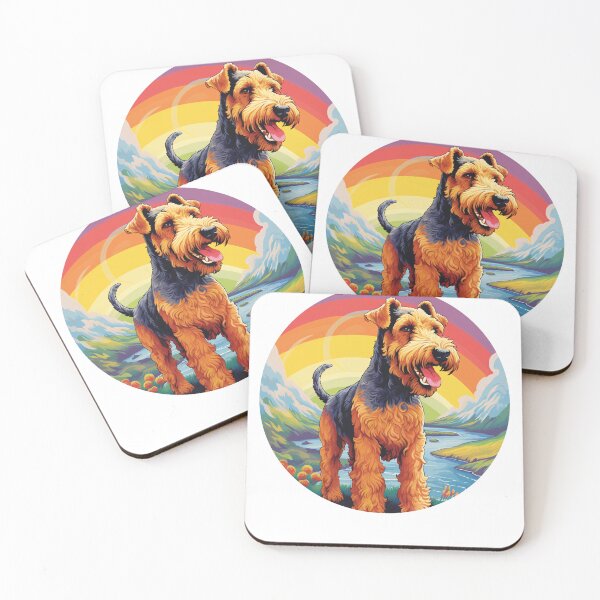 Item preview, Funny Airedale Terrier Colorful Rainbow Cute Mom Dad Kids designed and sold by rafaeltto.