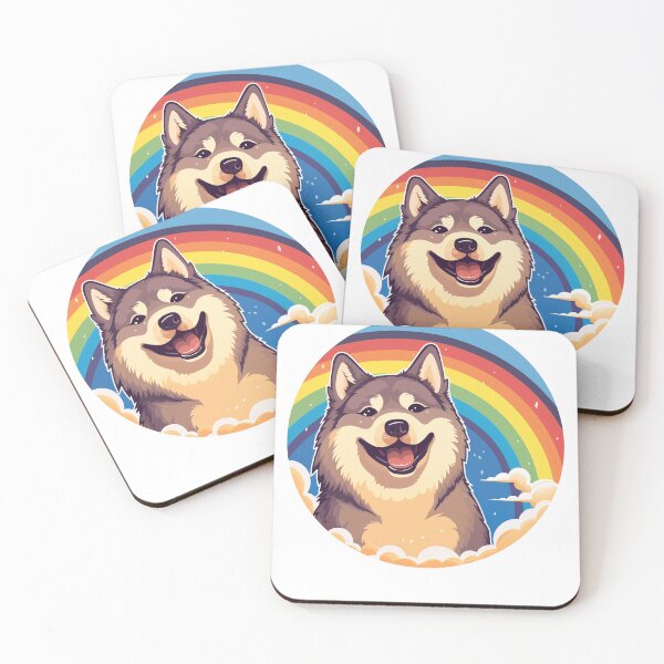 Item preview, Funny Akita Colorful Rainbow Cute Mom Dad Kids designed and sold by rafaeltto.