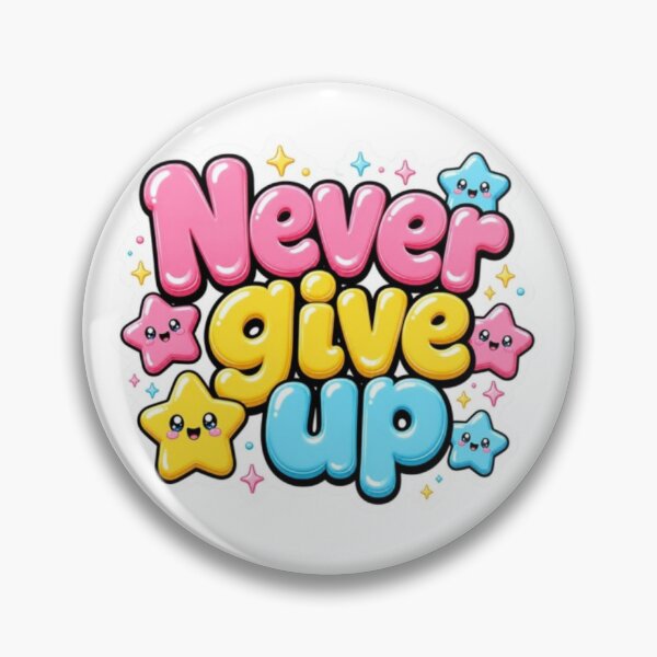 Item preview, Quote Never Give Up Design  designed and sold by ARVI'S ART STUDIO.